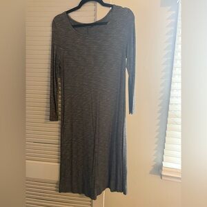 GAP Charcoal Long Sleeve Dress
